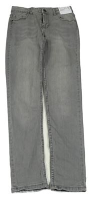 Šedé skinny teplákové rifle Denim Co.
