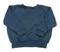 Tmavomodrá melírovaná mikina s dinosaurem Next