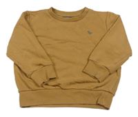 Hnědá oversize mikina s dinosaurem zn. Next