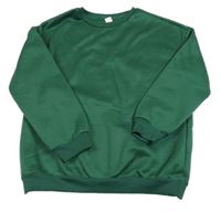 Tmavozelená teplá mikina SHEIN