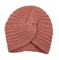 Skořicová žebrovaná turbanová čepice F&F