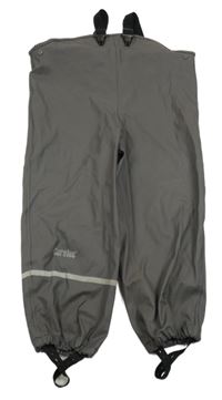 Tmavošedé nepromokavé laclové kalhoty CareTec