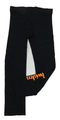 Černé legíny s nápisem 