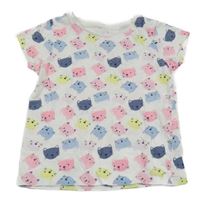 Bílé tričko s kočičkami coolclub