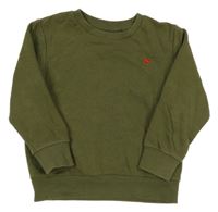 Khaki mikina s dinosaurem Next