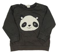 Tmavošedá mikina s pandou H&M