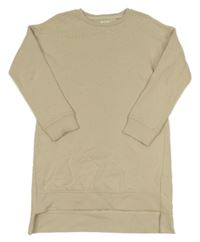 Béžové teplákové šaty s perlami Next