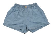 Světlemodré paper bag lehké riflové kraťasy H&M