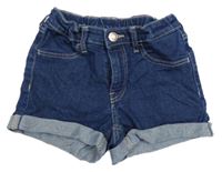 Tmavomodré riflové kraťasy H&M