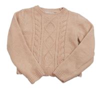 Růžový žinylkový crop svetr Tommy Bahama