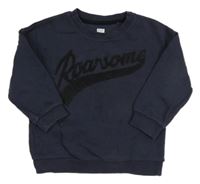 Tmavomodrá mikina s nápisem zn. F&F