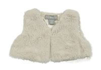 Světlebéžová kožešinová podšitá vesta Primark