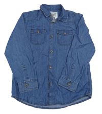 Modrá košile riflového vzhledu Matalan