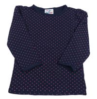 Tmavomodré puntíkaté triko Topolino