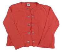 Jahodové propínací triko Petit Bateau