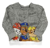 Šedá melírovaná mikina s Paw Patrol