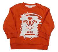 Červená mikina s potiskem - Welsh Rugby Union