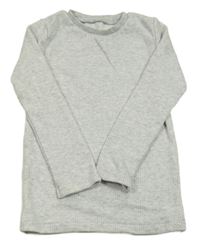 Světlešedé melírované žebrované spodní triko F&F