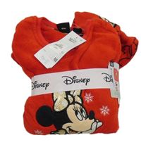 Nové - Červené chlupaté pyžamo s Minnie Primark