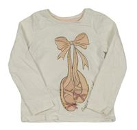 Smetanové triko s baletními piškoty Nutmeg