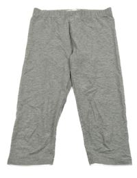 Šedé melírované capri legíny Pocopiano