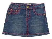 Modrá riflová sukně