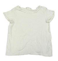 Bílé tričko s volánky H&M