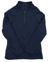 Tmavomodrá thermo mikina Decathlon