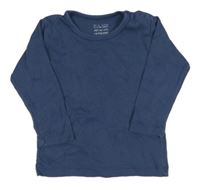 Tmavomodré triko H&M