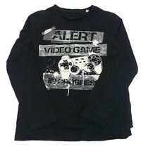 Černé triko s ovladačem C&A