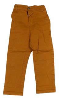 Hnědé plátěné skinny kalhoty Pep&Co