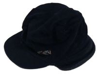 Tmavomodrá manšestrová zateplená kšitlovka 