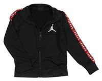 Černá sportovní funkční propínací mikina s logem Air Jordan