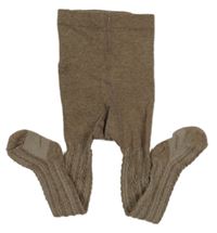 Hnědé vzorované punčocháče H&M