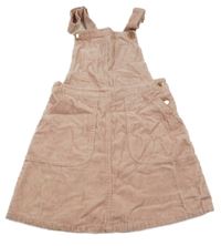 Světlerůžové laclové manšestrové šaty Primark