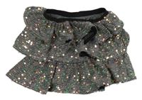 Stříbrná flitrová vrstvená sukně Dunnes