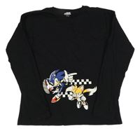 Černé triko se Sonicem 