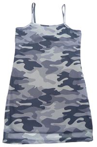 Šedé army síťované šaty Primark