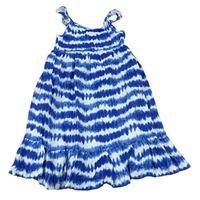 Modro-světlemodré batikované šaty Tommy Bahama
