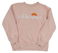 Světlerůžová mikina s logem Ellesse