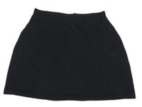 Černá bavlněná sukně s všitými kraťasy Next