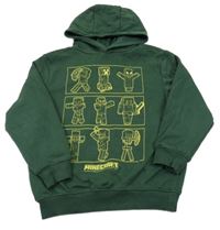Tmavozelená mikina s kapucí - Minecraft