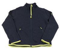 Tmavomodrá propínací pletená mikina McKinley