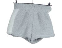 Dámské šedo-bílé huňaté pyžamové kraťasy Boux 