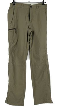 Pánské béžové šusťákové outdoorové kalhoty Quechua 