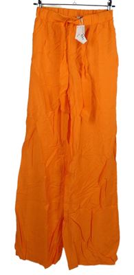 Nové - Dámské oranžové volné kalhoty Primark 