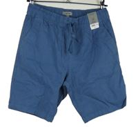 Pánské modré plátěné chino kraťasy George 