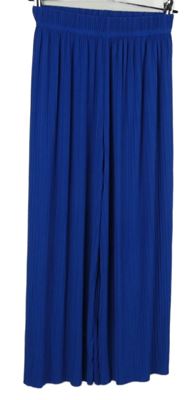 Dámské modré plisované culottes kalhoty 