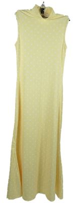 Dámské žluté puntíkované dlouhé šaty Shein 