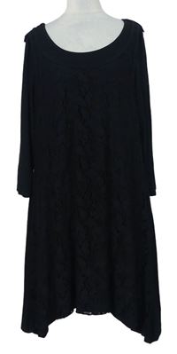 Dámské černé krajkové šaty Liberty 